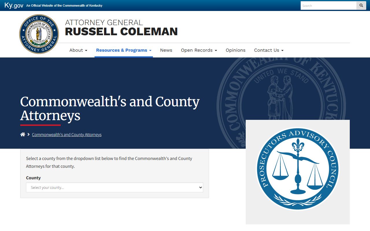 Carlisle County criminal court records Kentucky attorney page